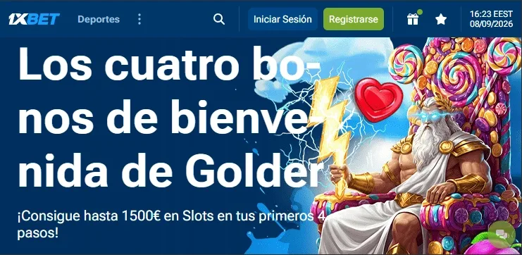 Bono de casino de bienvenida en 1xBet