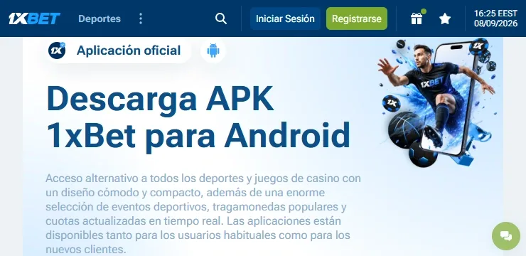 Instalar 1xBet en Android desde Google Play